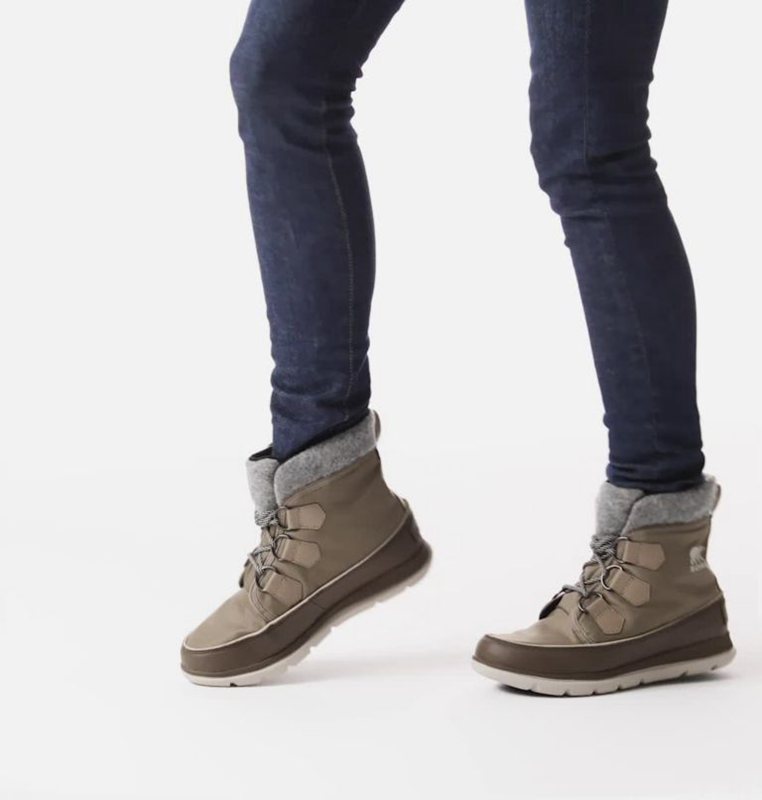 Sorel Dam Vinterkängor Khaki - ™ Explorer Carnival Låga - BCX-527860